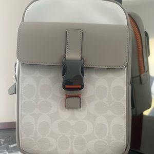 NEW COACH Track Pack Colorblock Signature Canvas UNISEX